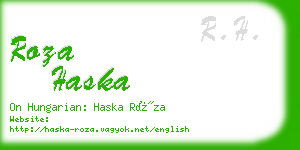 roza haska business card